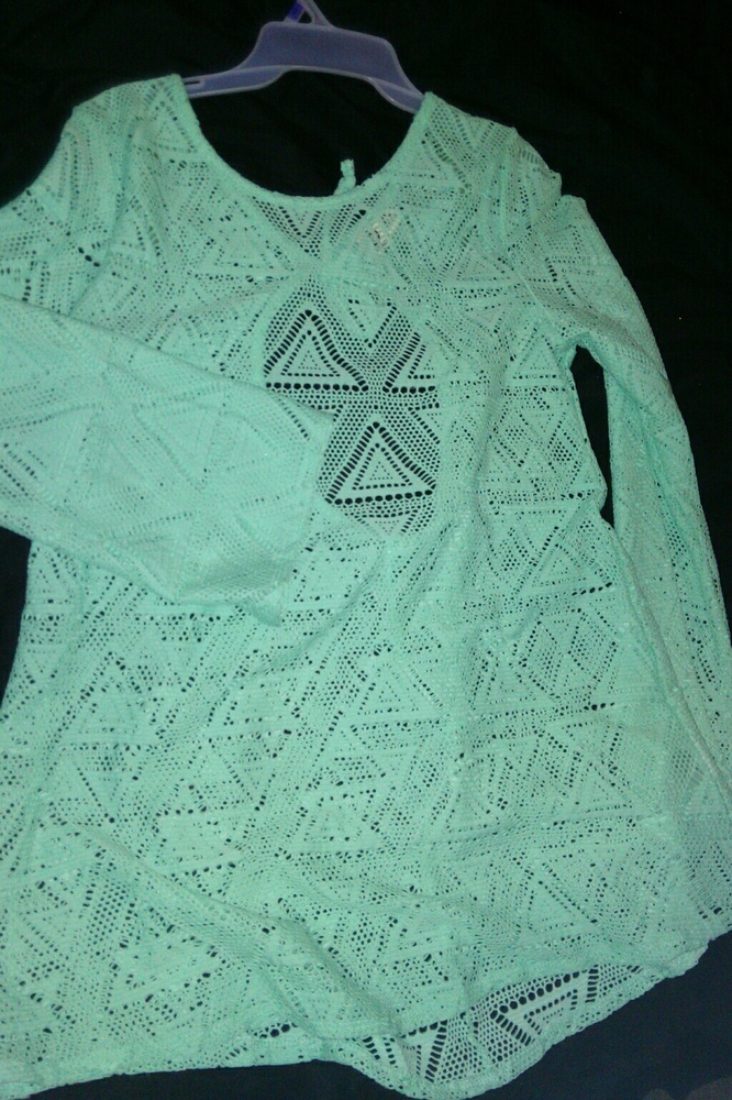 Lagaci Teal Swim Cover Up